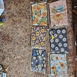 NWOT still in original plastic bags fabric wristlets